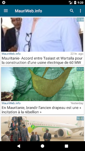 Actu Mauritanie : Actualité Screen 3