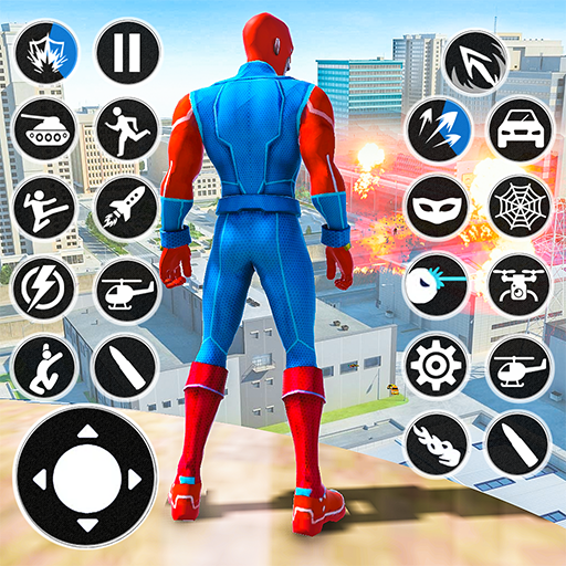 Spider Rope Hero Mafia Crime logo