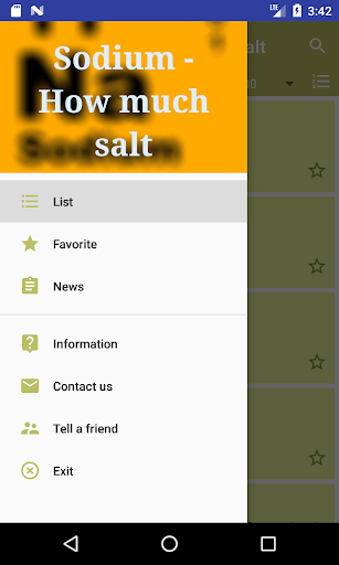 Sodium - How much salt Screen 2
