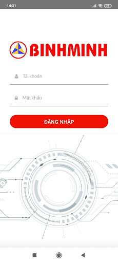 Android application BINHMINH ERP screenshort
