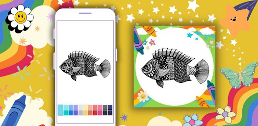Coloring Book: Fish Mandala 1.1 APK + Mod (Unlimited money) إلى عن على ذكري المظهر