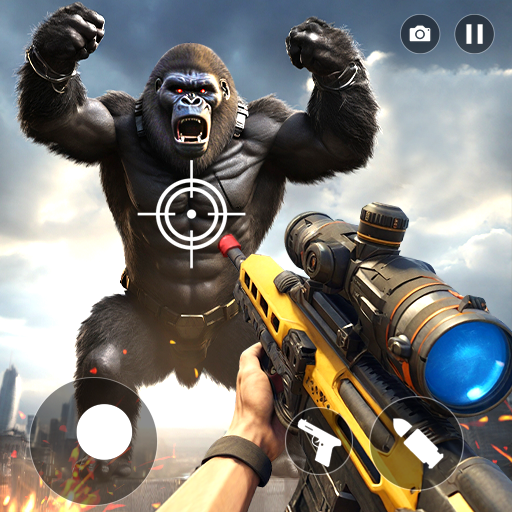 Gorilla Monster Angry Hunter logo