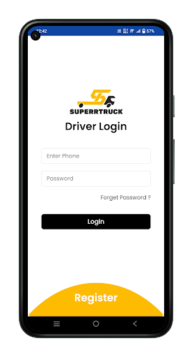 Android application SuperrTruck Driver screenshort