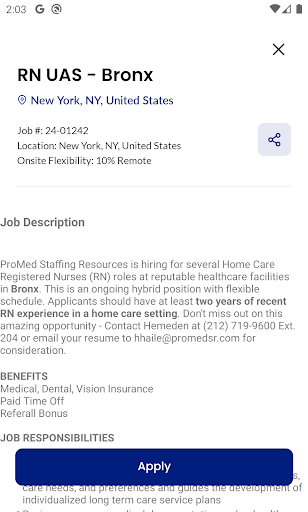 ProMed Connect Screen 3