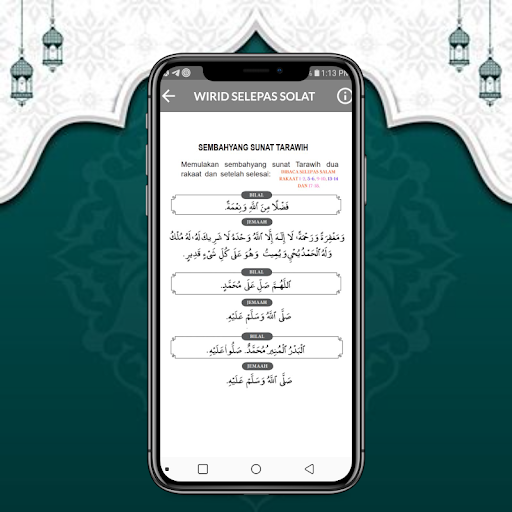 Panduan Solat Tarawih Screen 3