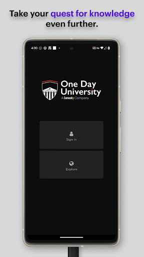 Android application One Day University screenshort