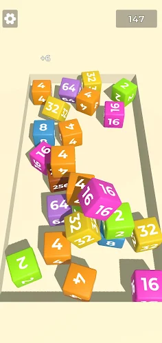Cubes Merge 2048 - Screenshot 2
