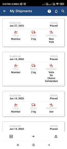 AllwayEx Logistics Screen 2