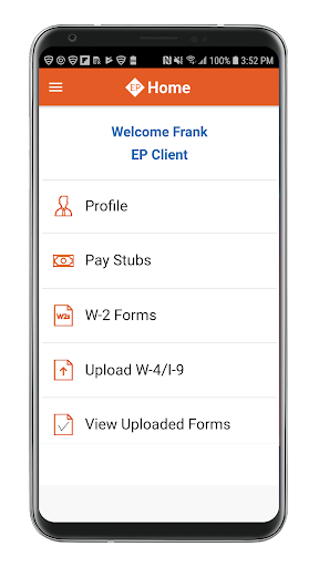 Android application Employee Portal Payroll Relief screenshort