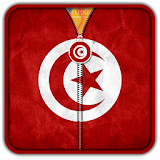 Tunisia Flag Zipper UnLock icon