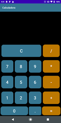 Android application Calculadora basica screenshort