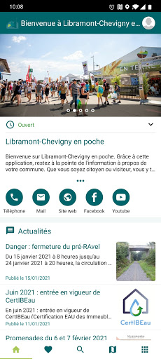 Android application Libramont-Chevigny en poche screenshort