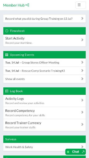 Android application Member Hub screenshort