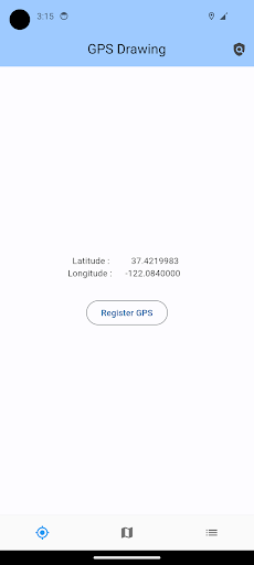 Android application GPS Drawing screenshort