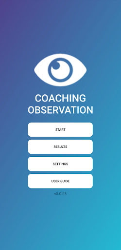 Android application Coaching Observation screenshort