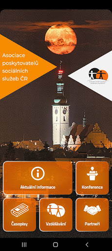 Android application Sociální služby screenshort