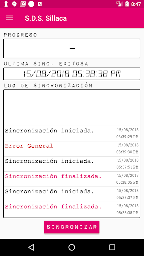 Android application S.D.S. Sillaca screenshort