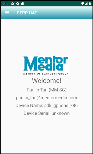 Android application Mentor Media S4 Supply Chain screenshort