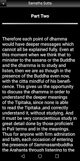 Buddhism: Samatha Sutta Screen 3