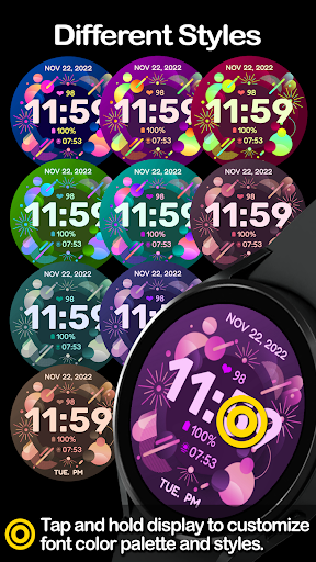 NewYear Watchface Screen 3