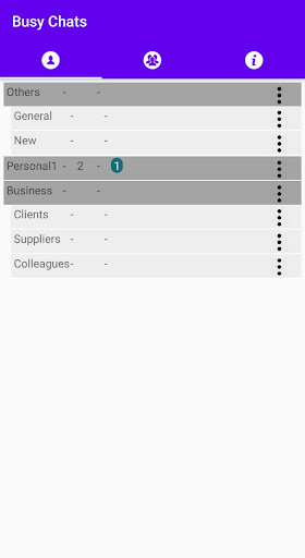 Android application Busy Chat App screenshort