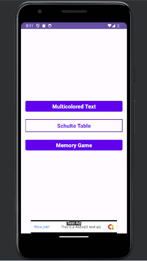Android application Brain Train screenshort