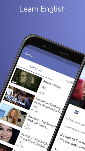 Android application Learn English by movies, books screenshort