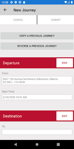 Weatherford Journey Management Screen 2