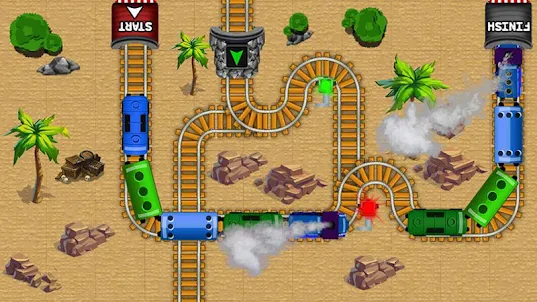 Train Track Maze Puzzle Game
