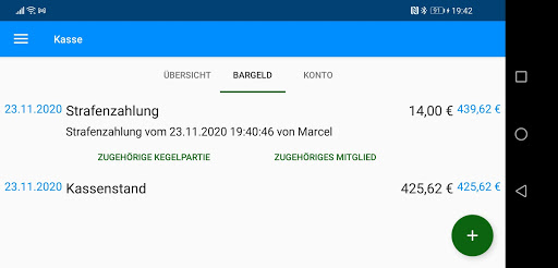 Kegelbuch Screen 3
