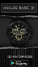 Analog Basic 31 WF Wear OS 4+ - Screenshot Image