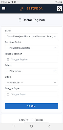 SIMQRISDA Screen 2