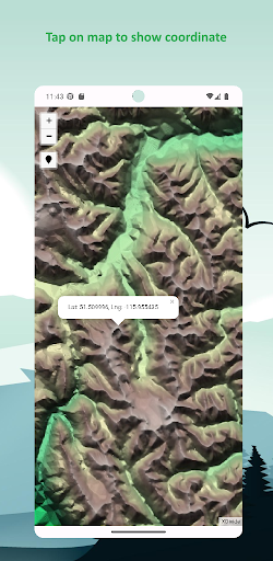 Banff Offline Topographic Map Screen 3