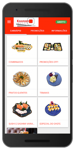 Android application Koonan Sushi screenshort