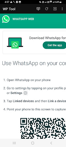 Android application WP Tools | Web | chat recovery screenshort