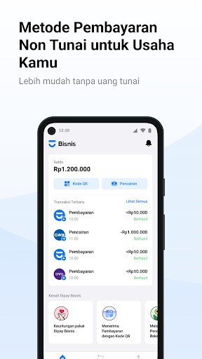 Android application Dipay Bisnis screenshort