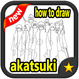how to draw akatsuki icon