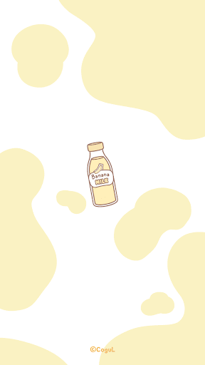 Android application 카카오톡 테마 - 바나나 밀크 screenshort