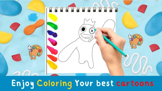 Rainbow Coloring: Friends
