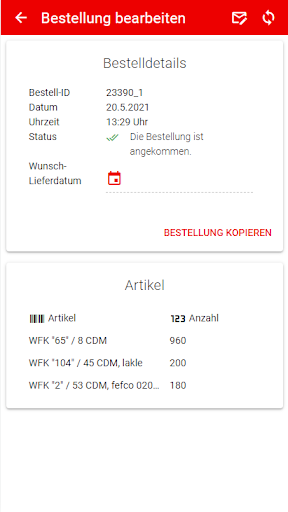 Tillmann Recharge-App Screen 2