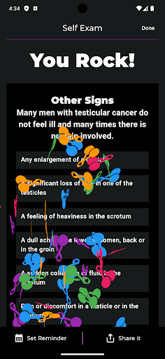 Testicular Cancer Self Exam Screen 3