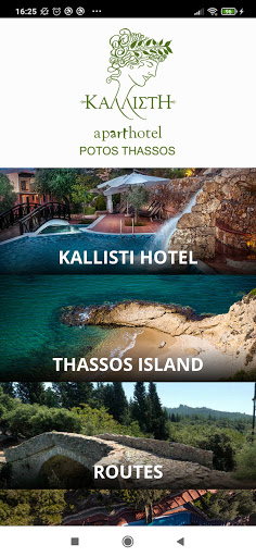 Android application Kallisti Hotel - Thassos screenshort