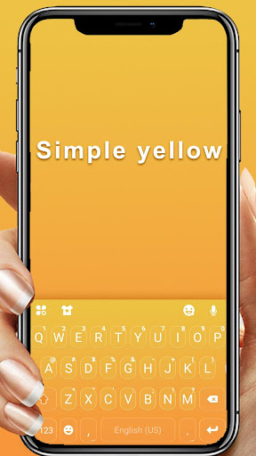 Android application Classic Yellow Keyboard Theme screenshort