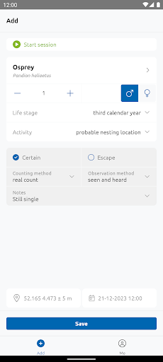 Android application Observation screenshort