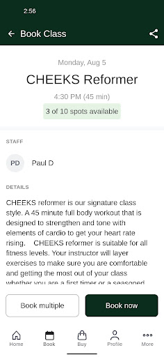 Cheeks Pilates Screen 3