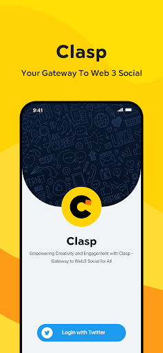 Android application Clasp - Web3 Social screenshort