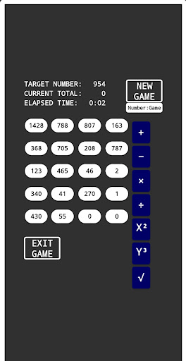 Android application Number Game screenshort