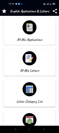 Android application Letter & Application Writing screenshort