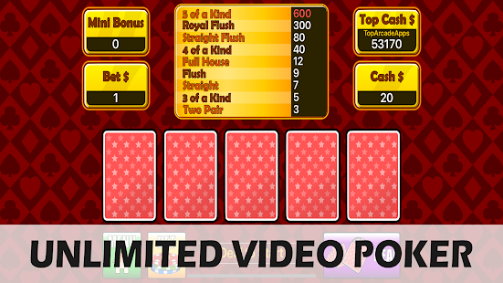 Bet 50 Poker: Classic Video Poker with Mini Bonus 1.0.0 APK + Mod (Free purchase) for Android