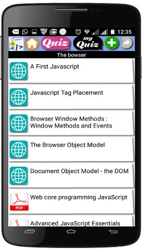 Javascript Courses Screen 3